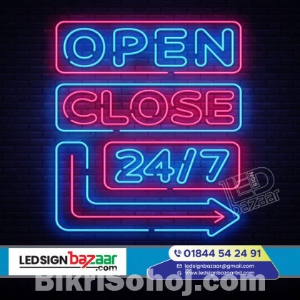 Neon Sign Board with Neon Letter Signage